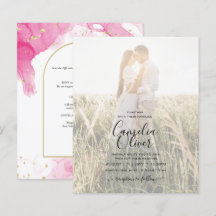 LeahG ROSE OR ENCRE Mariage Abstrait INVITE