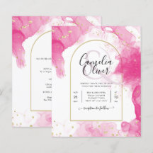 LeahG ROSE OR ENCRE Mariage Abstrait INVITE