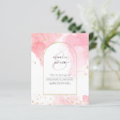 Papier LeahG ROSE OR ENCRE Mariage Abstrait INVITE (Debout devant)