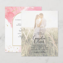 LeahG ROSE OR ENCRE Mariage Abstrait INVITE