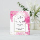 Papier LeahG ROSE OR ENCRE Mariage Abstrait INVITE (Debout devant)