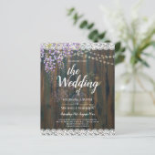 Papier LeahG Rustic WISTERIA Dentelle Floral Wedding INVI (Debout devant)