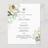 Papier LeahG Rustique Calla Lily Mariage Floral Invitatio (Dos)