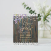 Papier LeahG Rustique Fleurs de Glycine en Dentelle Faire (Debout devant)