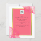 Papier LeahG Saumon PINK OR MARIAGE alcool encre (Dos)