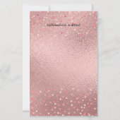 Papier LeahG Silver Navy Rosegold PInk Floral Mariage (Dos)