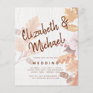 Papier LeahG Terracotta Automne part Mariage Invitation