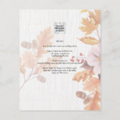 Papier LeahG Terracotta Automne part Mariage Invitation (Dos)