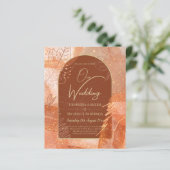 Papier LeahG Terracotta Gold Automne Mariage de automne I (Debout devant)