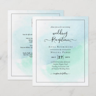 Papier LeahG Verre de mer Turquoise Turquoise Bleu Mariag