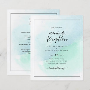 Papier LeahG Verre de mer Turquoise Turquoise Bleu Mariag