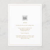 Papier LeahG White Gold Classic Typographie Mariage Invit (Dos)