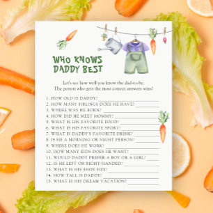 Papier Légumes - Qui connaît le mieux papa jeu