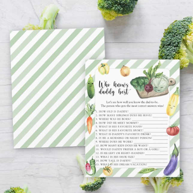 Papier Légumes - Qui connaît papa meilleur jeu (Créateur téléchargé)