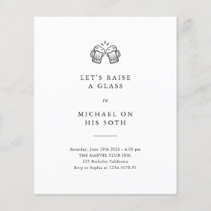 Papier Leissons un verre Budget 50e anniversaire Invita