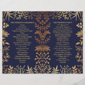 Papier L'élégante collection de Mariages floraux marine e (Dos)