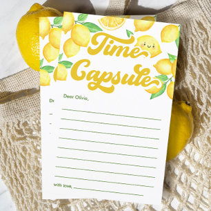 Papier Lemon Anniversaire Fête Heure Capsule Jeu