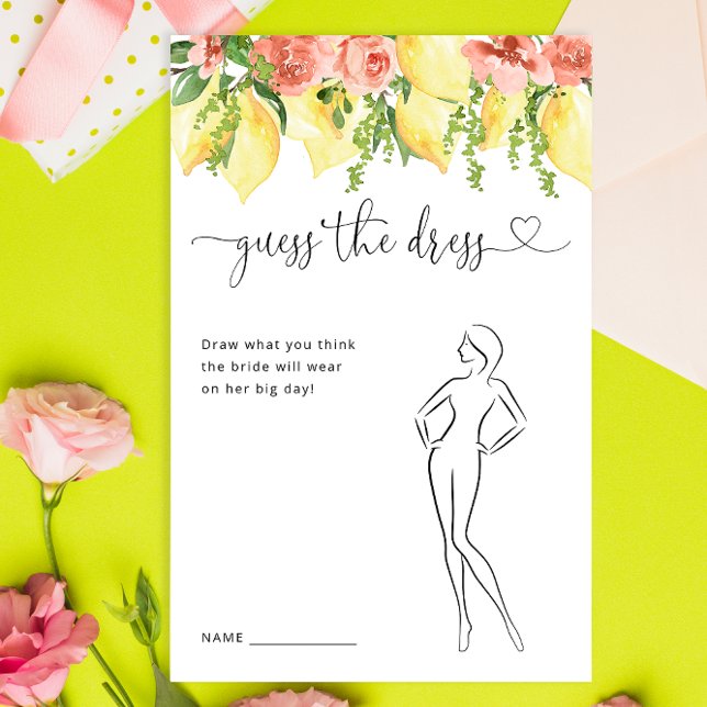 Papier Lemon Botanical Devinez la Fête des mariées de rob (Créateur téléchargé)