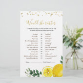 Papier Lemon Main Squeeze Voudrait-Elle Plaire Jeux (Debout devant)