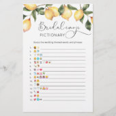 Papier Lémon nuptiale douche émoticônes jeu (Devant)