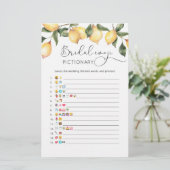 Papier Lémon nuptiale douche émoticônes jeu (Debout devant)