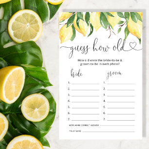 Papier Lemon Quel Âge Ont-Ils Été Marié Douche Jeu