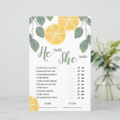 Papier Lemon Slice Il a dit qu'elle a dit Jeu nuptial (Debout devant)