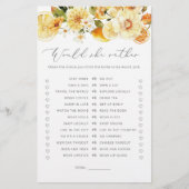 Papier Lemon Voudrait-elle plutôt le jeu de douche nuptia (Devant)