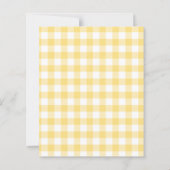 Papier Lemons gingham squeeze Bridal Shower invitation (Dos)