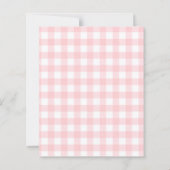 Papier Lemons gingham squeeze Bridal Shower invitation (Dos)