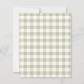 Papier Lemons gingham squeeze Bridal Shower invitation (Dos)