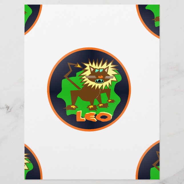 Papier léo zodiaque (Devant)