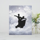 Papier Les amoureux dansant en romance (Debout devant)