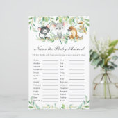 Papier Les animaux australiens nomment le jeu de divertis (Debout devant)