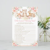Papier Les Animaux De Bois Blush Floral Qui Connaît Maman (Debout devant)