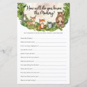 Papier Les animaux de la forêt À quel point connaissez-vo (Devant)