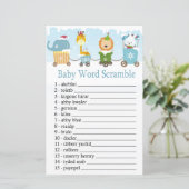 Papier Les animaux de Noël train Baby word scrambule jeu (Debout devant)