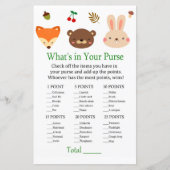 Papier Les animaux des bois Ce qui est dans votre jeu de (Devant)