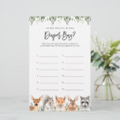 Papier Les animaux des bois devinent ce qu'il y a dans le (Debout devant)