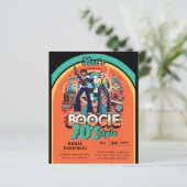 Papier les années 70 Boogie Retro Disco Danser Anniversai (Debout devant)