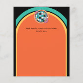 Papier les années 70 Boogie Retro Disco Danser Anniversai (Dos)