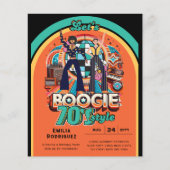 Papier les années 70 Boogie Retro Disco Danser Anniversai (Devant)