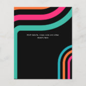 Papier les années 70 soirée d'anniversaire Boogie Retro D (Dos)