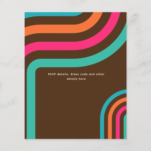 Papier les années 70 soirée d'anniversaire Boogie Retro D (Dos)