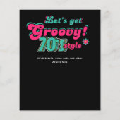 Papier les années 70 soirée d'anniversaire Boogie Retro D (Dos)