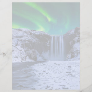 Papier Les cascades   Cascade Skógafoss