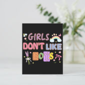 Papier Les filles n'aiment pas les garçons (Debout devant)