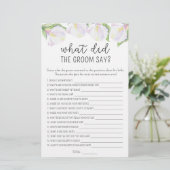 Papier Les fleurs de Calla - Qu'est-ce que le marié a dit (Debout devant)