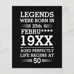 Papier Les légendes personnalisées sont nées à la date Mo