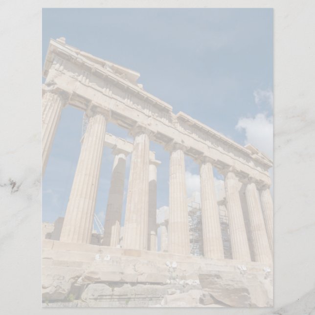 Papier Les monuments | Le Parthénon, Grèce (Devant)